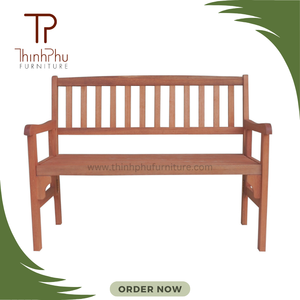 Mobilier de table de banc contemporain en bois massif d'usine directe pour parcs extérieurs salons chaises de jardin de villas à l'heure - Product Image 6