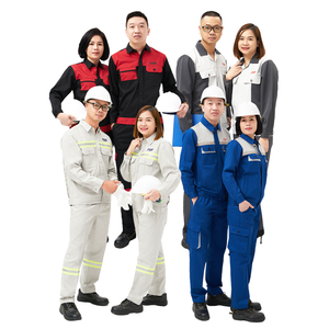 GOOD PRICE casual working clothes women/men uniform design safety work suits clothes electrical garment worker OEM/ODM/LOW MOQ - Product Image 1