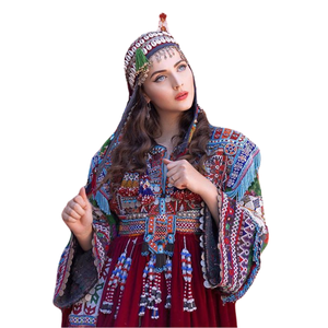 Ropa hecha a mano bordado completo afgano tradicional Kochi Tribal ropa de mujer vestidos de mujer estilo indio Banjara 3 piezas - Product Image 3