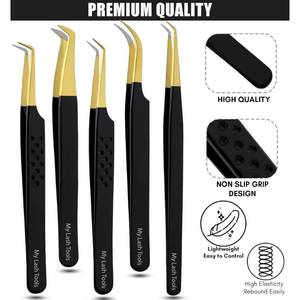 Pince à épiler classique en acier inoxydable pour extensions de cils, à pointe ultra-fine, testée à la main, de précision, la plus vendue - Product Image 6