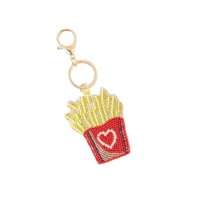 Decorative Seed Beads Embroidery Keychain Travel Souvenir Premium Handmade Seed Beads Keychain Fashion Accessory - Product Image 2