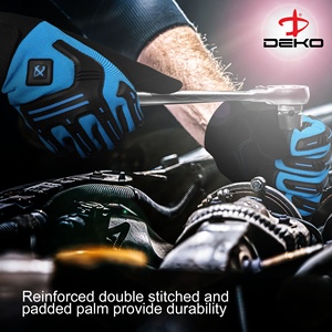 Guantes DE TRABAJO mecánicos de alta calidad Montaje acolchado suave Buen agarre Alta seguridad Transpirable Antideslizante Hecho Textura de grano de poliéster - Product Image 6