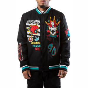 Nuevo diseño al por mayor precio barato personalizado de manga larga Letterman chaqueta de los hombres lisos en blanco Letterman chaquetas - Product Image 2