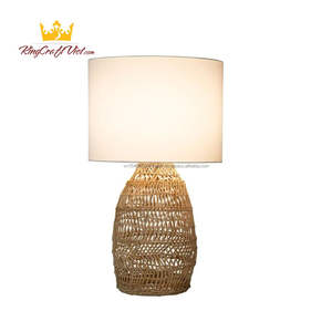 Suspension de lustre de lampe de table tissée à la main en rotin moderne de haute qualité avec LED de Kingcraftviet - Product Image 2