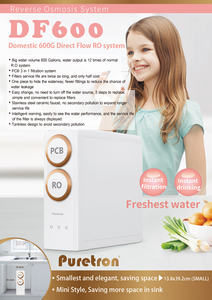 Sistema de ósmosis inversa de energía eléctrica, diseño sin tanque para uso doméstico, capacidad de 600gpd, sistema de filtro de agua de ósmosis inversa - Product Image 4