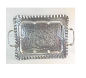 Bandeja de Metal de lujo de calidad Superior, postre de dulces, comida de frutas, bandeja de oro árabe, bandeja turca que sirve bandejas de decoración dorada para hogares - Product Image 3