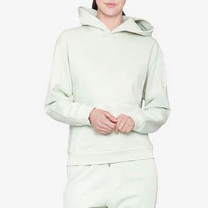 Sweat-shirt à capuche ample unisexe à manches longues avec poche et épaules tombantes - Product Image 5