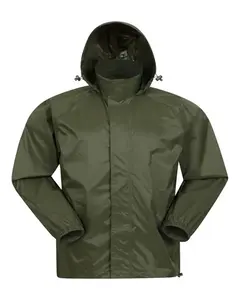 Vente en gros Veste anorak personnalisée pour hommes coupe-vent en nylon/polyester avec capuche respirante et à séchage rapide pour les vêtements d'hiver en plein air - Product Image 2