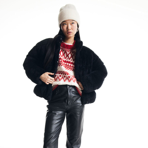 OEM Custom Wholesale Windproof Cropped Beige Puffer <b>Jacket</b> Quilted Panels Teddy Bear Coat Women <b>Jacket</b> <b>Short</b> Padded - Product Image 4