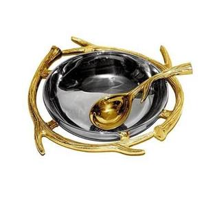 Nickel Finishing Dessert Server <b>Bowl</b> Glossy Finishing Decorative Metal <b>Bowl</b> For Home Kitchen Catering Usage <b>Popcorn</b> Server <b>Bowl</b> - Product Image 5