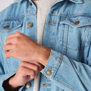 Nouvelle veste en jean pour homme, style streetwear d'hiver, fabrication sur mesure, coton confortable, option de logo sur le devant, différentes tailles - Product Image 6