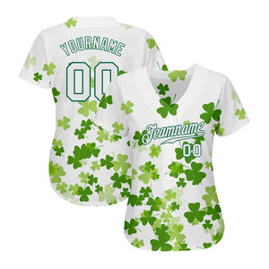 Uniforme de baseball de vêtements de sport pour hommes sublimation col en V polyester fait maillot uniforme de baseball pour jeunes avec nom d'équipe personnalisé - Product Image 2