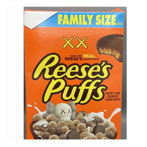 Lanzamiento del Cereal Reese's Puff, General Mills Reese's Puffs, Caja de Cereal de Maíz Dulce y Crujiente, Precio - Product Image 1