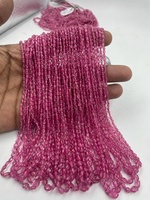 Nouvel Arrivage Perles de Spinelle Rose Naturelle Certifiée IGI Grade AAAAA Forme Ovale Lisse 3-5mm 16 Pouces Indian Gem Store Personnalisable