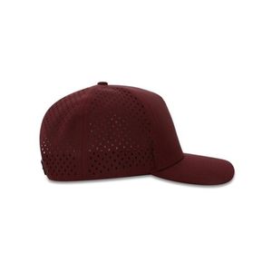OEM Waterproof Golf Hat with Front Rubber Logo Laser Cut Holes Curved Brim Quick Dry <b>Snapback</b> <b>Cap</b> for Active Lifestyle - Product Image 3