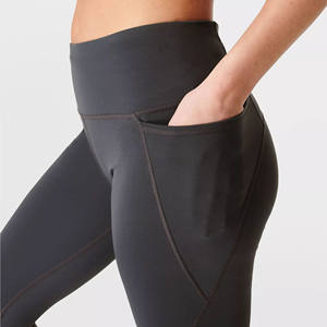 Unisex Women High Waist High Compression Breathable Anti-Bacterial Seamless Yoga <b>Leggings</b> 180g Custom Print Heat-Transfer - Product Image 4