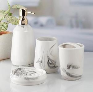 Juegos de baño de cerámica Premium de alta calidad para el hogar, restaurantes, hoteles, atractivos juegos decorativos a granel - Product Image 2