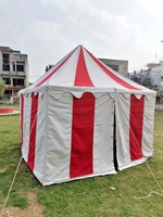 ICA 3x3 m² Tente carrée médiévale en coton premium 425 GSM, une chambre, pour reconstitution historique, foire, camping, quatre saisons, 1500-2000mm