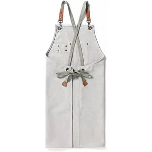 Delantal personalizado multiusos PU impermeable cuero delantal Barbero cafetería Delantales Bar trabajo delantal - Product Image 2