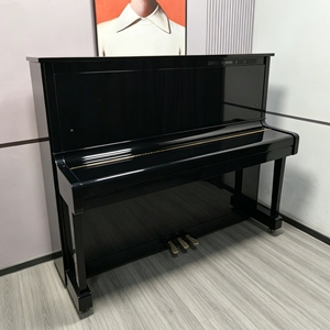 Yamanas MX100MR Disklavier Upright Piano 88 Keys Weighted <b>Keyboard</b> Classic Style Black Finish Floor Mount Solid Wood - Product Image 2