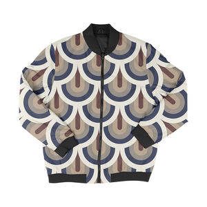 Vestes légères à sublimation de haute qualité Vestes de bombardier personnalisées imprimées sur tout le feu Vestes décontractées en polyester pour hommes - Product Image 4