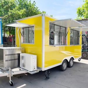 Chariot mobile de restauration rapide de Foodtruck de kiosque de remorque de nourriture de concession de norme européenne - Product Image 4