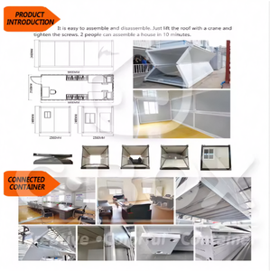 Bán buôn sang trọng prefab Thiết kế phòng ngủ phẳng gói giá rẻ New container nhà - Product Image 6