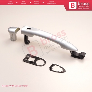 Manija de puerta exterior BDP1168 con orificio para sensor, color cromo 806B08422R para Fluence, Megane 3, Clio 4, Scenic 3, Captur 1 - Product Image 2