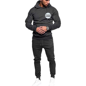 Men's Winter Tracksuit 2-Piece Set Full-<b>Zip</b> <b>Hooded</b> Jogging Bottoms Athletic Streetwear Outwear Side Pockets Long Sleeve Gym - Product Image 6