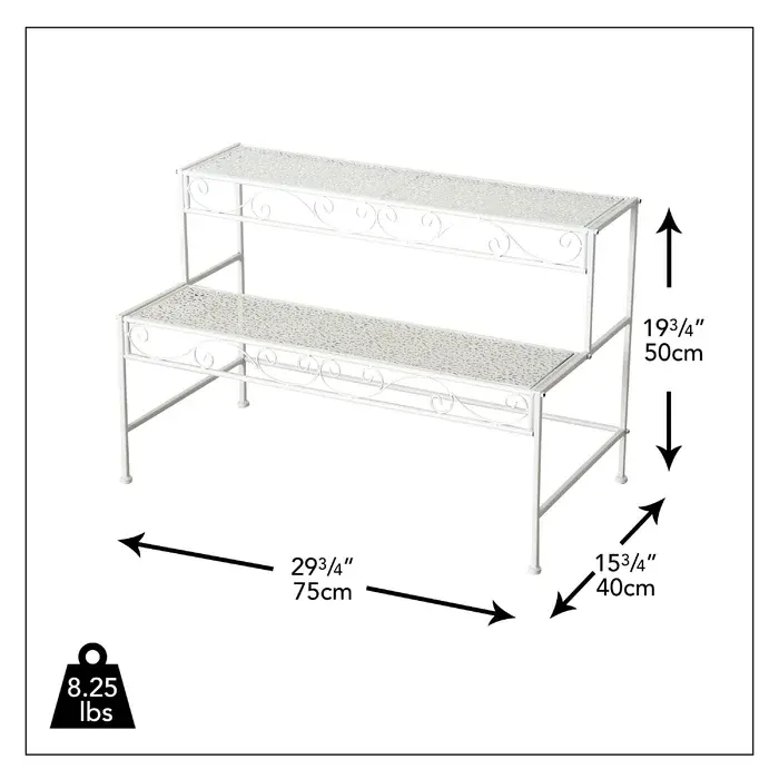 Suporte de planta para quase qualquer sala em sua casa ou mesmo qualquer jarro coberto de metal vegetal suporte 3-tier de metal curvo interno