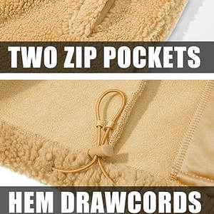 Veste en polaire pour homme tendance Doublure en coton Col montant Logo avant Hiver Décontracté Extérieur Séchage rapide Respirant Tissu doux et chaud - Product Image 4