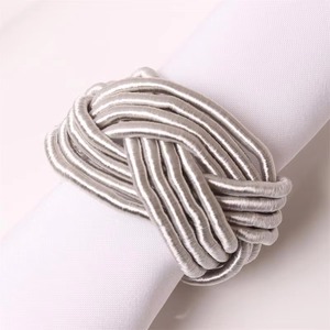 Porte-serviettes en jute fabriqué à la main pour décor de Table Boho fêtes de mariage hôtel salle à manger accessoire élégant écologique - Product Image 2