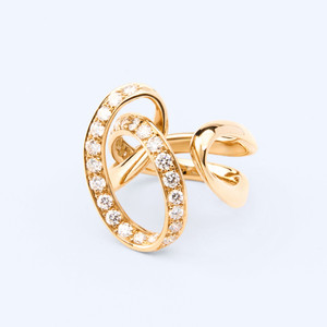 Gold Plated <b>Open</b> Zircon <b>Ring</b> Geometric Statement Band for Women Party Gift - Product Image 2