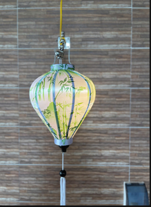 Lanterne en bambou vietnamienne traditionnelle Lampe artisanale naturelle pour décor bohème et rustique - Product Image 6