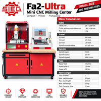 Centre d'usinage CNC vertical de bureau SIEG Fa2-Ultra avec simulateur 3D et machine virtuelle pour l'éducation, les laboratoires et la formation en fablab