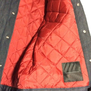 Veste d'université en denim satiné brodée à imprimé personnalisé veste d'hiver respirante à séchage rapide pour hommes veste de baseball universitaire pour hommes - Product Image 4