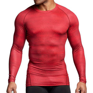 เสื้อแรชการ์ดป้องกันแสงแดดสำหรับกิจกรรมกลางแจ้ง แขนยาว คอกลม ทรงเข้ารูป สำหรับผู้ชาย - Product Image 2