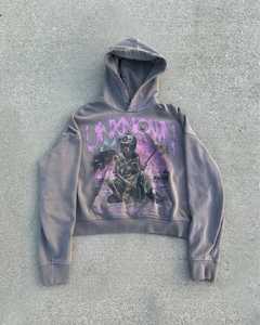 100% Cotton Customized Hoodies Solid Pattern Lined Collar Acid Washed Casual Summer Style Embroidered 3D Design <b>Applique</b> - Product Image 4