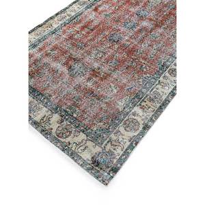 Alfombra de Lana Anudada a Mano Estilo Vintage, Diseño Clásico con Medallón Rojo y Naranja para Sala de Estar, Pasillo, Rectangular, Diseño de Rompecabezas -Pae-2336 - Product Image 2