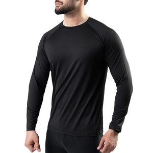 Camiseta de Manga Larga para Hombre, 100% Algodón, Transpirable, Informal, Hecha en Pakistán, Camisetas de Manga Larga de Alta Calidad - Product Image 4