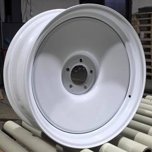 20X8X9 Massief Schijf Stalen Wiel Smoothie Velg D Stadswiel Pcd 5X114.3 5X120.65 5X127 5X139.7 6X139.7 Wit Zwart Velg - Product Image 4
