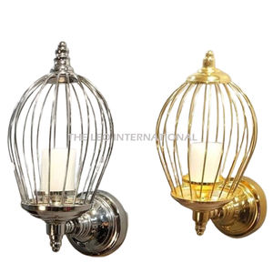 ชุดเชิงเทียนโลหะสแตนเลสชุบเงิน2ชิ้นเชิงเทียนคอนกรีตไม่เหมือนใคร - Product Image 1