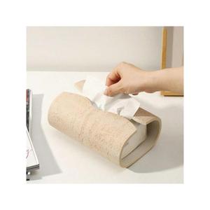 <b>Rustic</b> Resin Tissue Holders Featuring Faux Stone Textures for Adding Natural Charm to Any Room or Workspace - Product Image 2