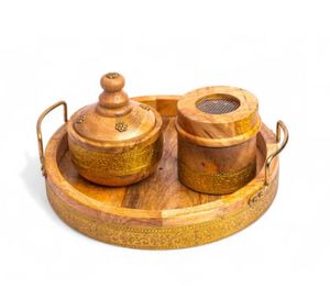 Brûleur d'encens en bois de manguier fait main, écologique, durable et luxueux, imprimé à la main, Bakhoor Mubakhara, diffuseur religieux pour la maison, toutes saisons - Product Image 2