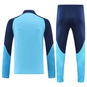 Traje de fútbol Unisex de alta calidad Color degradado cuatro vías estirable sublimación impresa juego de entrenamiento Jersey Set - Product Image 2