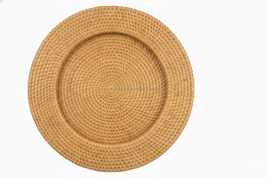Elegante Plato Decorativo de Ratán Natural para Uso en el Hogar y Eventos, Artesanía Duradera y Sostenible de Fabricante Vietnamita - Product Image 6