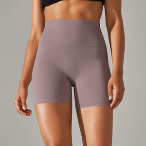 Gran oferta, mallas de Yoga de cintura alta para mujer, cierre de cintura elástica, pantalones cortos de compresión con Control de barriga para entrenamiento - Product Image 6