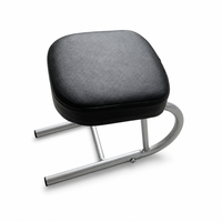 Chaise de prière pliable en cuir PU, tabouret de prière musulman portable, banc de méditation avec structure en métal