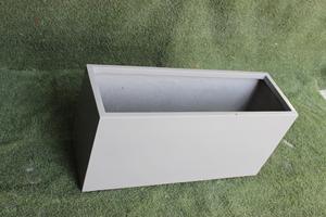 High Quality Modern FRP Square Planter Grey Color Smooth Finish Fiberglass Pot for Home Office Indoor <b>Outdoor</b> Use - Product Image 2