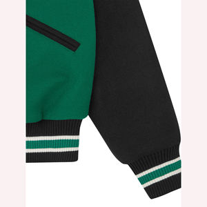 Vente en gros veste universitaire letterman pour homme blouson bombardier de baseball personnalisé pour homme veste en cuir de laine de style universitaire - Product Image 3